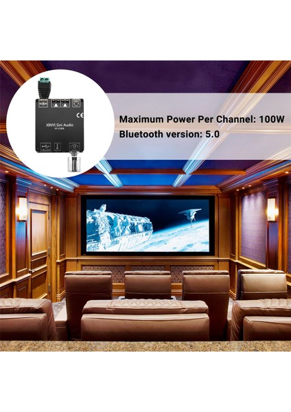 XY-C100L Hıfı 100WX2 Bluetooth 5.0 Yüksek Güçlü Dijital Stereo (Yurt Dışından)