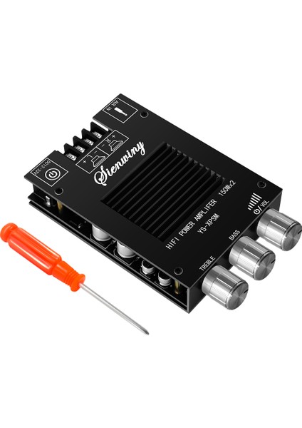 Ys-Xpsm 2.0 Kanal Bluetooth Amplifikatör Kartı Isı Emici ile TDA7498E (Yurt Dışından)