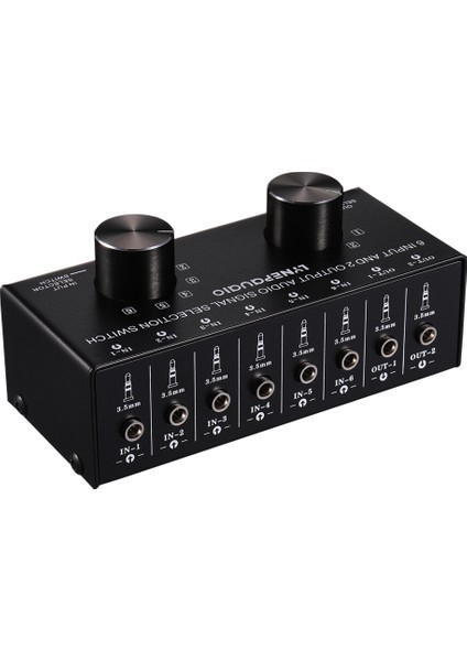 Switcher 6 Giriş 2 Çıkış Veya 2 Giriş 6 Kulaklık Hoparlör Anahtarı (Yurt Dışından)