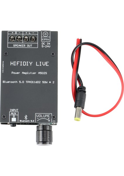 Bluetooth 5.0 Aux TPA3116D2 Dijital Güç Amplifikatörü Kartı 2x 50W (Yurt Dışından)