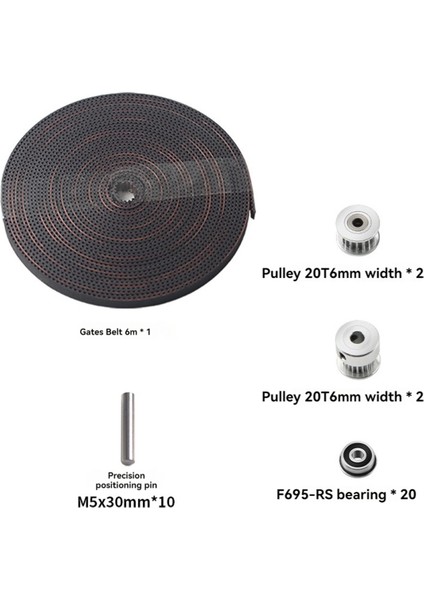 3D Yazıcı Zero G Mercury One.1 Hareket Kiti 6m Kayış Rulmanlı Gergi Makarası (Yurt Dışından)