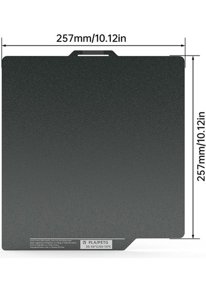 Bıgtreetech Panda Cryo Grip Pütürlü Pei X1-P1-A1 Uyumlu Çift Taraflı Baskı YÜZEYI-257X257