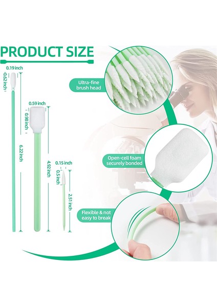 Köpük Temizleme Çubukları-Laboratuvar, Mürekkep Püskürtmeli Yazıcı, Optik Ekipman (300 Adet) (Yurt Dışından) fiyatları
