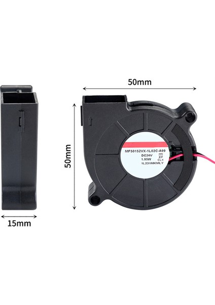3D Yazıcı Üfleyici Fan 5015 24V 0.41A Çift Rulmanlı Fan Yazıcı Parçaları (Yurt Dışından) fiyatları