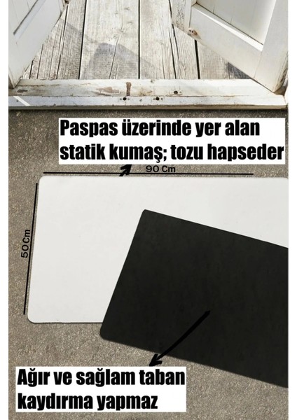Isme Kişiye Firmaya Özel Gri Dijital Baskılı Hoş Geldiniz Dükkan Önü Işyeri Kapı Önü Paspası 50X90CM