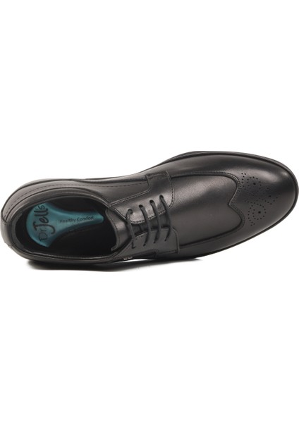 Siyah Jel Taban Deri Erkek Günlük Ayakkabı 3K6293-J72 M fırsatları