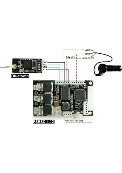 Elektrikli Kaykay Vesc ve Vesc,v4 Için Kablosuz Bluetooth Modülü 2.4g (Yurt Dışından)