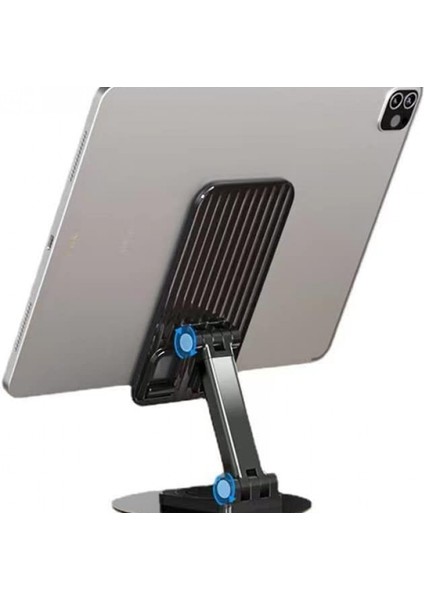 HT-A10 Metal Taban 360 Derece Dönebilir Uzayabilir Masaüstü Telefon Tablet Tutucu Stand Taşınabilir