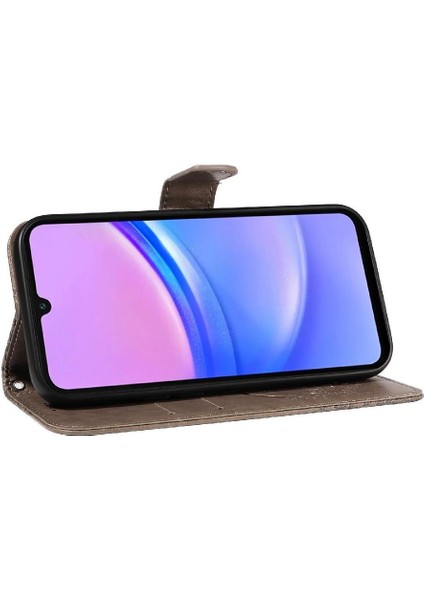 Samsung Galaxy A16 Için Flip Case Kredi Kartı ile Ayrılabilir El Kayışı (Yurt Dışından)
