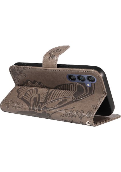 Samsung Galaxy A16 Için Flip Case Kredi Kartı ile Ayrılabilir El Kayışı (Yurt Dışından)