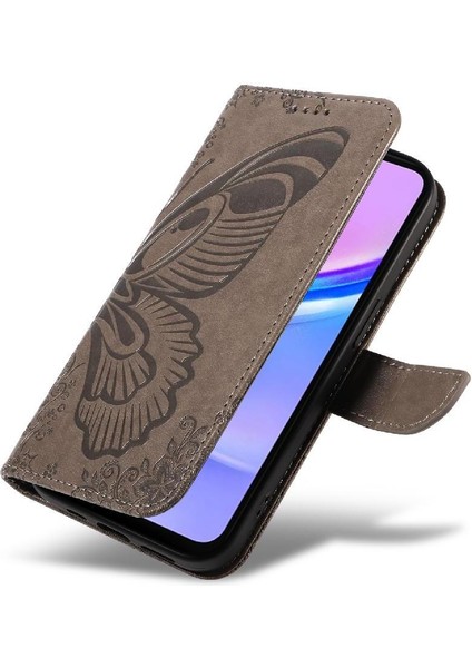 Samsung Galaxy A16 Için Flip Case Kredi Kartı ile Ayrılabilir El Kayışı (Yurt Dışından)