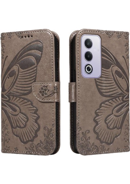 Oppo A3 Pro 5g Için Flip Case Ayrılabilir El Kayışı ile Kabartmalı Kelebek (Yurt Dışından) fırsatları