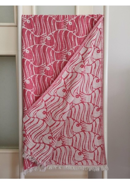 Çift Katlı Balık Peştemal Plaj Havlusu 100X180