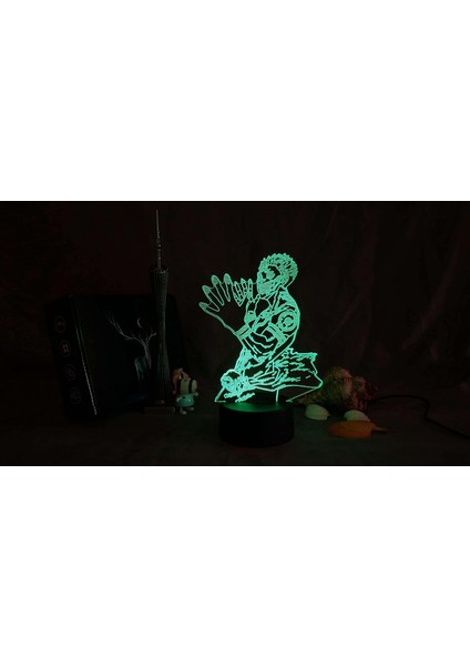 Jujutsu Kaisen Için 3D Gece Lambası-Optik Illüzyon LED Işıkları Uzaktan Kumanda ile 16 Renk Değişimi, Çocuklar Için Satoru Gojo Anime Figürü Oyuncak Lambası Noel Hediyesi (Siyah, 983) (Yurt Dışından) fırsatları