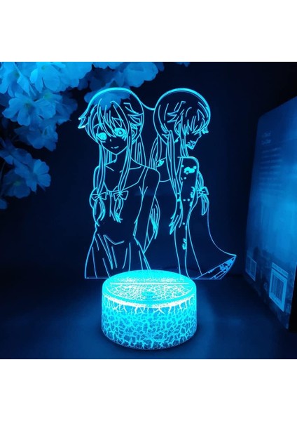 Anime Gelecek Günlüğü Figürü 3D Çocuk Için, Uzaktan Kumanda ile Değişen 16 Renk, Çocuk Odası Dekoru, Figür Manga Illusion LED Oyuncak Lamba Kız Erkek Çocuklar Için Noel Hediyel (Yurt Dışından)