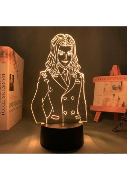 Anime Identity V Figure 3D Çocuk Için, Uzaktan Kumandayla Değişen 16 Renk, Çocuk Odası Dekoru, Şekil Manga Illusion LED Oyuncak Lamba Kız Erkek Çocuklar Için Yılbaşı Hediyeleri (Yurt Dışından)