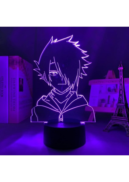 Anime Vaat Edilen Neverland Figürü 3D Çocuklar Için, Uzaktan Kumandayla Değişen 16 Renk, Çocuk Odası Dekoru, Ray Figürü Manga Illusion LED Oyuncak Lambası Kız Erkek Çocuklar Iç (Yurt Dışından)