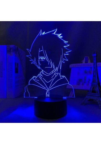 Anime Vaat Edilen Neverland Figürü 3D Çocuklar Için, Uzaktan Kumandayla Değişen 16 Renk, Çocuk Odası Dekoru, Ray Figürü Manga Illusion LED Oyuncak Lambası Kız Erkek Çocuklar Iç (Yurt Dışından)