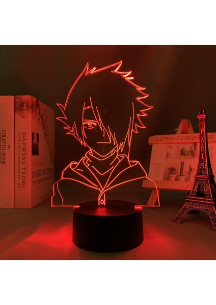 Anime Vaat Edilen Neverland Figürü 3D Çocuklar Için, Uzaktan Kumandayla Değişen 16 Renk, Çocuk Odası Dekoru, Ray Figürü Manga Illusion LED Oyuncak Lambası Kız Erkek Çocuklar Iç (Yurt Dışından)