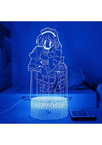 Testere Adam Için 3D Gece Lambası-Optik Illüzyon LED Işıklar Uzaktan Kumanda ile 16 Renk Değişimi, Akı Hayakawa Anime Figürü Oyuncak Lamba Çocuklar Için Noel Hediyesi (Çatlak, 3653) (Yurt Dışından) modelleri