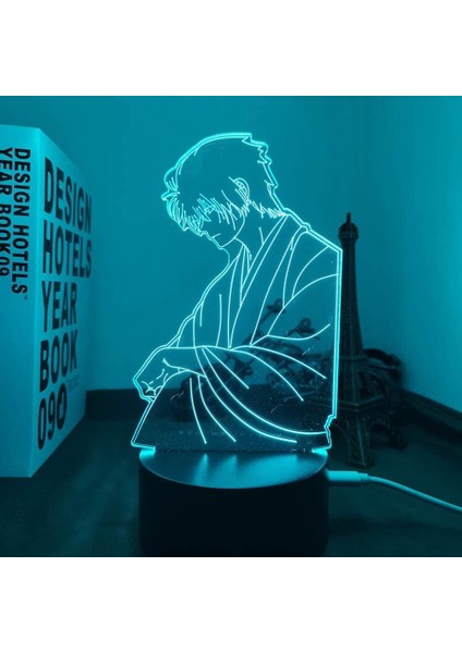 Anime Yona Of The Dawn Hak Figürü 3D Çocuklar Için, Uzaktan Kumanda ile Değişen 16 Renk, Çocuk Odası Dekoru, Figür Manga Illusion LED Oyuncak Lamba Kız Erkek Çocuklar Için Yılb (Yurt Dışından)