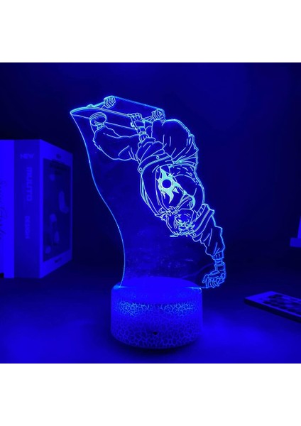 Anime Sk8 Infinity Şekil 3D Çocuk Için, Uzaktan Kumandayla Değişen 16 Renk, Çocuk Odası Dekoru, Şekil Manga Illusion LED Oyuncak Lamba Kız Erkek Çocuklar Için Yılbaşı Hediyeler (Yurt Dışından)