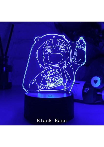 Anime Himouto Umaru Chan Şekil 3D Çocuklar Için, Uzaktan Kumandayla Değişen 16 Renk, Çocuk Odası Dekoru, Şekil Manga Illusion LED Oyuncak Lamba Kız Erkek Çocuklar Için Yılbaşı (Yurt Dışından)