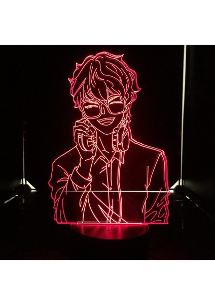 Anime Mystic Messenger Şekil 3D Gece Işığı Çocuklar Için, Uzaktan Kumanda ile Değişen 16 Renk, Çocuk Odası Dekoru, Şekil Manga Illusion LED Oyuncak Lamba Kız Erkek Noel Hediyeleri (Yurt Dışından) fiyatları