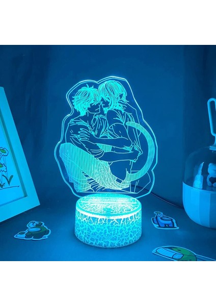 Anime Mavi Exorcist Figürü 3D Çocuk Için, Uzaktan Kumandayla Değişen 16 Renk, Çocuk Odası Dekoru, Figür Manga Illusion LED Oyuncak Lamba Kız Erkek Çocuklar Için Noel Hediyeleri (Yurt Dışından)