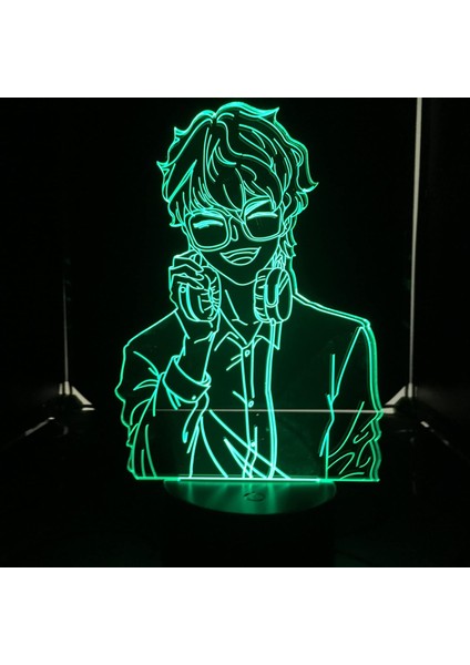 Anime Mystic Messenger Şekil 3D Gece Işığı Çocuklar Için, Uzaktan Kumanda ile Değişen 16 Renk, Çocuk Odası Dekoru, Şekil Manga Illusion LED Oyuncak Lamba Kız Erkek Noel Hediyeleri (Yurt Dışından) modelleri