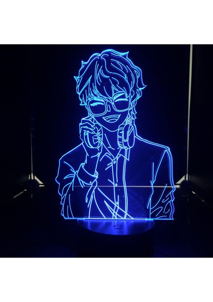 Anime Mystic Messenger Şekil 3D Gece Işığı Çocuklar Için, Uzaktan Kumanda ile Değişen 16 Renk, Çocuk Odası Dekoru, Şekil Manga Illusion LED Oyuncak Lamba Kız Erkek Noel Hediyeleri (Yurt Dışından) fırsatları