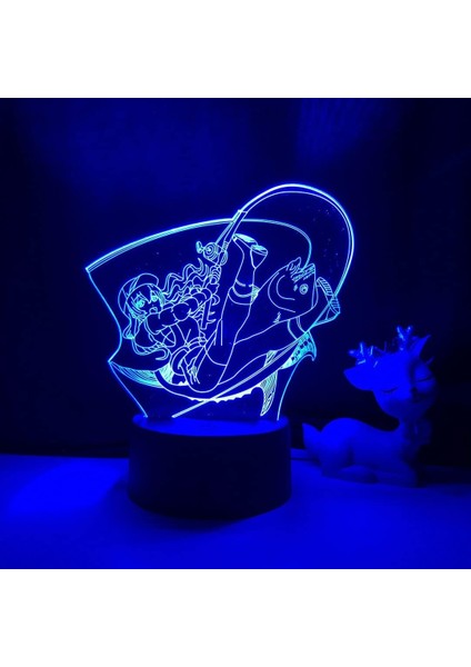 Anime Starlight Claudine Şekil 3D Çocuklar Için, Uzaktan Kumanda ile Değişen 16 Renk, Çocuk Odası Dekoru, Şekil Manga Illusion LED Oyuncak Lamba Kız Erkek Çocuklar Için Noel He (Yurt Dışından)