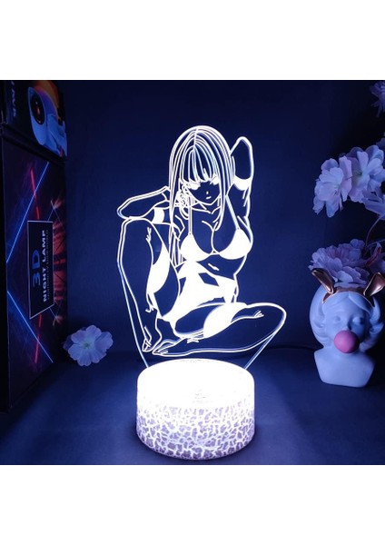 Anime Darling In The Franxx Şekil 3D Çocuklar Için, Uzaktan Kumandayla Değişen 16 Renk, Çocuk Odası Dekoru, Şekil Manga Illusion LED Oyuncak Lamba Kız Erkek Çocuklar Için Yılba (Yurt Dışından)