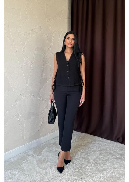 Siyah Pensli Pantolon fırsatları