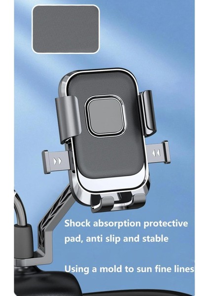 Motor Motosiklet Telefon Tutucu Ayna Montaj Tek El Kullanım Ototmatik Kilitleme fiyatları