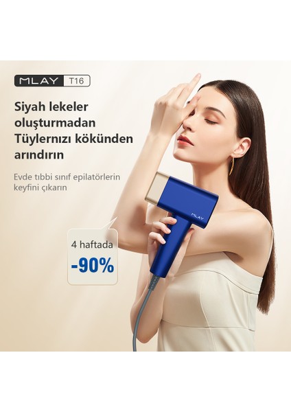 T16 Vücut-Yüz-Özel Bölge Ultra Hızlı Bay&bayan Epilasyon T16-MVRTV-OB-YUZ