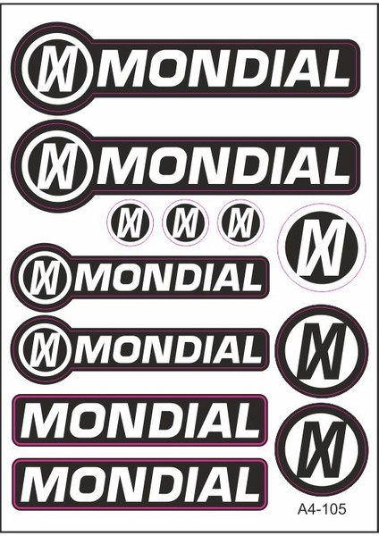 A4 Sticker 105 Tek Paket Çoklu Sticker