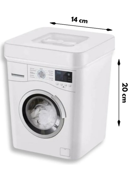 Deterjan Kutusu 3.5 Litre Kapasiteli, Beyaz ve Renkliler Için Ayrı Saklama Kutusu Banyo Düzenleyici fiyatları