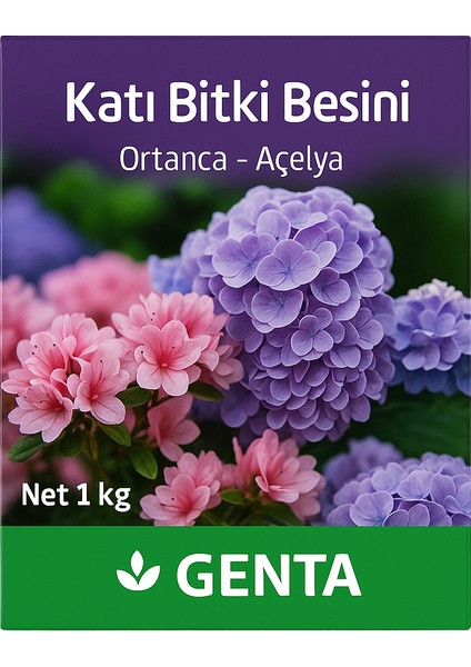 Katı Bitki Besini 1 kg | Ortanca ve Açelya Bitkileri Için Özel Formül