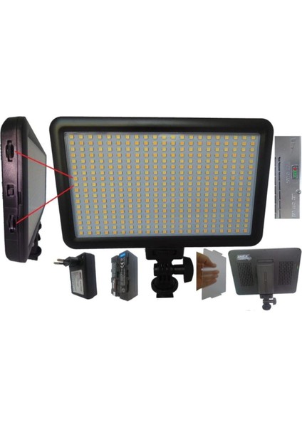 ,kuaför Salonları Için 576 Kapaklı Ledli Bi-Color Işık Seti +( Şarj Aleti +770MAH Batarya )