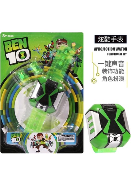 Bandai Orijinal 3D Ben 10 Izle Toprak Savunucuları Prksiyon Izle Omnitrix Oyuncak Anime Figürleri Modeli Pvc Oyuncaklar Boys Için Hediyeler (Yurt Dışından)