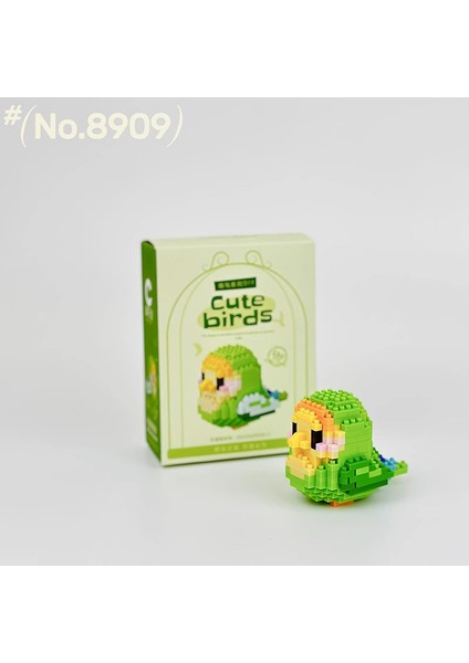 Kawaii Yapı Taşları 3D Kuş Sevimli Papağan Panda Araba Modeli Montaj Masa Süsü Çocuk Oyuncakları Çocuklar Için Hediyeler Mikro Dıy Tuğla (Yurt Dışından)