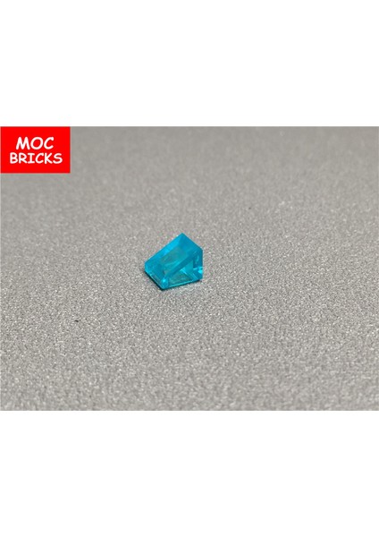 100 Adet Moc Tuğla Şeffaf Işık Mavi Eğim Tuğla 1x1 Şehir Modeli 50746 Eğitim Oyuncak Inşaat Blokları Çocuk Hediyeler (Yurt Dışından)