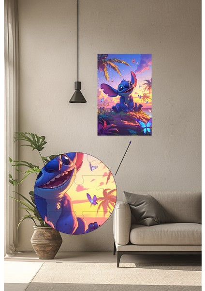 Disney Stitch Bulmaca 108/200/300/500/1000 Parça Oyun Yap-Boz Eğitici Sıkıştırılmış Oyuncaklar Hediyeler (Yurt Dışından)