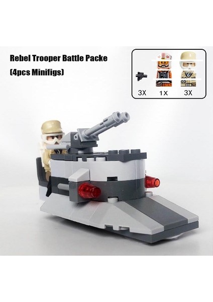 Dropship Bataklık Speeder Asker Klon Walker Savaşlar Savaş Paketi Yapı Taşları Mini Aksiyon Figürü Oyuncakları (Yurt Dışından)
