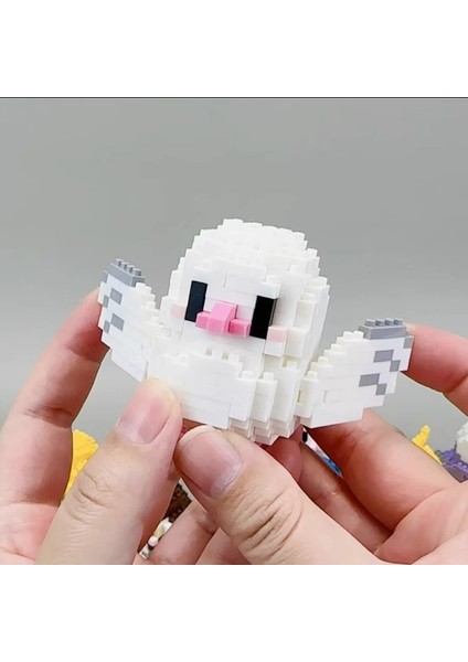 Kawaii Yapı Taşları 3D Kuş Sevimli Papağan Panda Araba Modeli Montaj Masa Süsü Çocuk Oyuncakları Çocuklar Için Hediyeler Mikro Dıy Tuğla (Yurt Dışından)