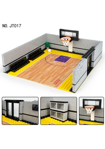 Basketbol Sahne Çocuk Küçük Parçacıklar Monte Yapı Taşları Eğitici Oyuncak Top Kral Hakim Dıy Doğum Günü Hediyesi (Yurt Dışından)