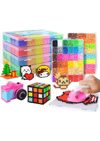 2.6mm 24/48 Renk Hama Boncuk Eğitim Demir Boncuk 3D Bulmaca Boncuk Ütüleme Garanti Perler Sigorta Boncuk Diy Oyuncak Miçangas (Yurt Dışından) fiyatları