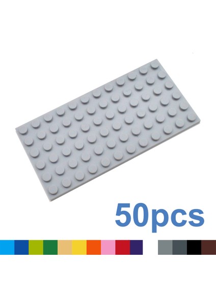 50 Adet Dıy Yapı Taşları 6X12 Nokta Ince Rakamlar Tuğla Eğitim Yaratıcı Boyutu 3028 Oyuncaklar ile Uyumlu Çocuklar Için (Yurt Dışından)