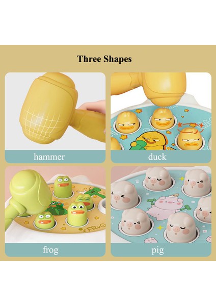Ördek/kurbağa/domuz Bebek Oyuncak Montessori Öğrenme Oyunu Eğitici Bulmaca Hediye Için 12 24 Ay Yürümeye Başlayan Erkek/kız Çekiç ile (Yurt Dışından) fiyatları